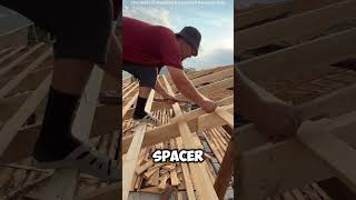 How Old School Roofers Installed Roof Battens Faster #shortvideo #facts #diy #diycrafts