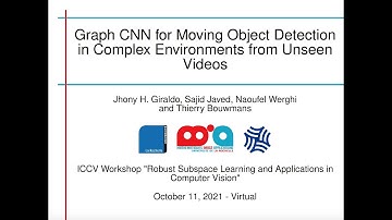 Graph CNN for Moving Object Detection in Complex Environments from Unseen Videos