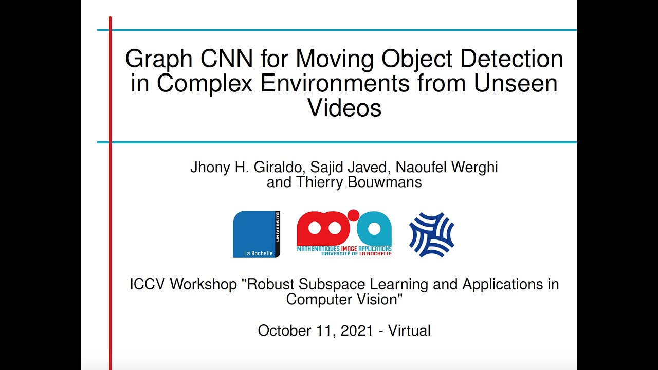 Graph CNN for Moving Object Detection in Complex Environments from Unseen Videos