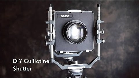 How I use a DIY Guillotine Shutter for my barrel lenses