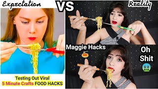 Testing out viral food hacks by 5 minute crafts | trying *maggie*
presentation matters