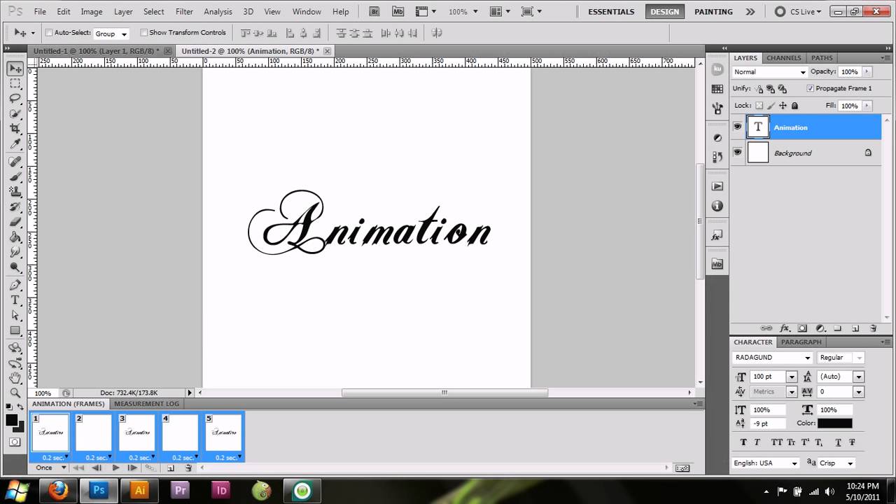 Animation in PS for Ureshii - YouTube