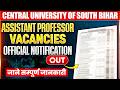 Central University Assistant Professor Vacancies Notification Out | Official Notification Out