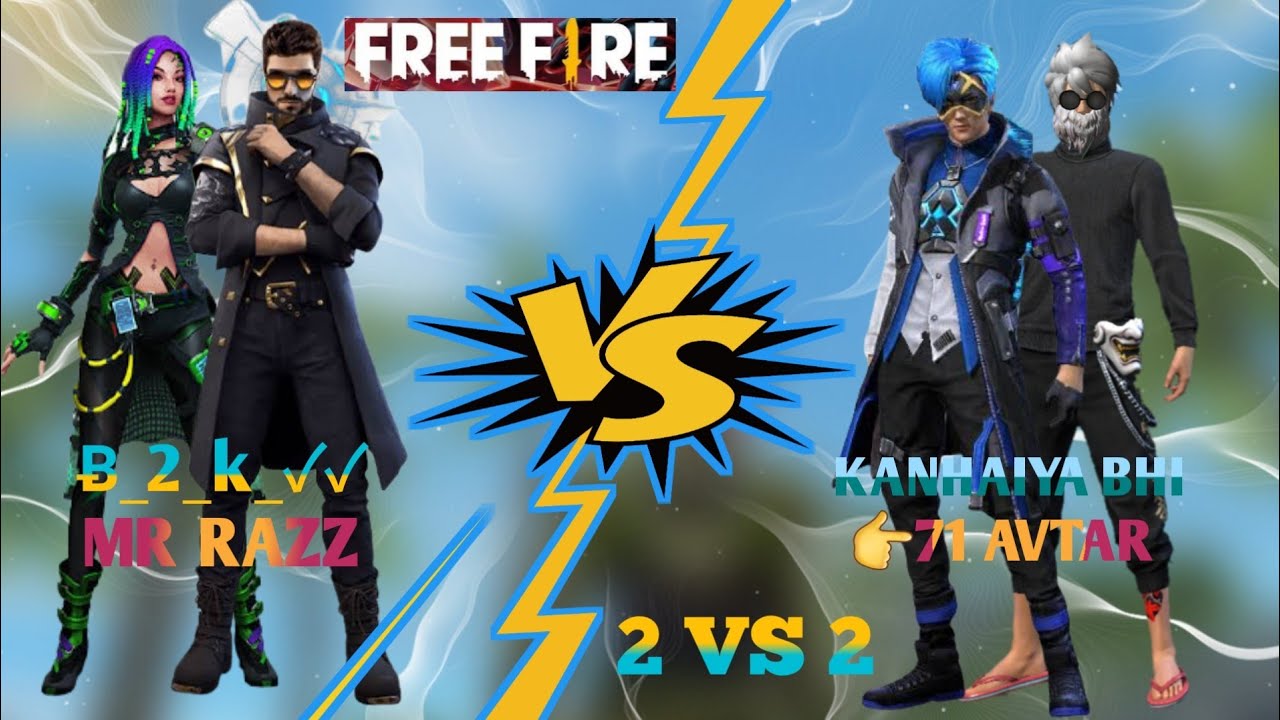 71 AVTAR KANHAIYA BHI VS B_2_K MR RAZZ || 2 VS 2 CUSTOM ROOM || MM GAMING KK