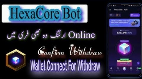 Hexacore AGO Wallet Connect Process || Hexacore Telegram Mining Bot Update || How to connect wallet