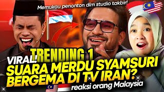 🇮🇩 VIRAL! MASHAALLAH Suara Merdunya Syamsuri Firdaus Bergema Di TV IRAN Bikin 1 Studio TV Bertakbir!