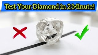 How to Test a Raw Diamond at Home | Simple Transparency Test