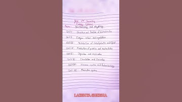 Bsc 2nd semester zoology syllabus | bsc 1st year 2nd semester zoology syllabus | #bsczoology