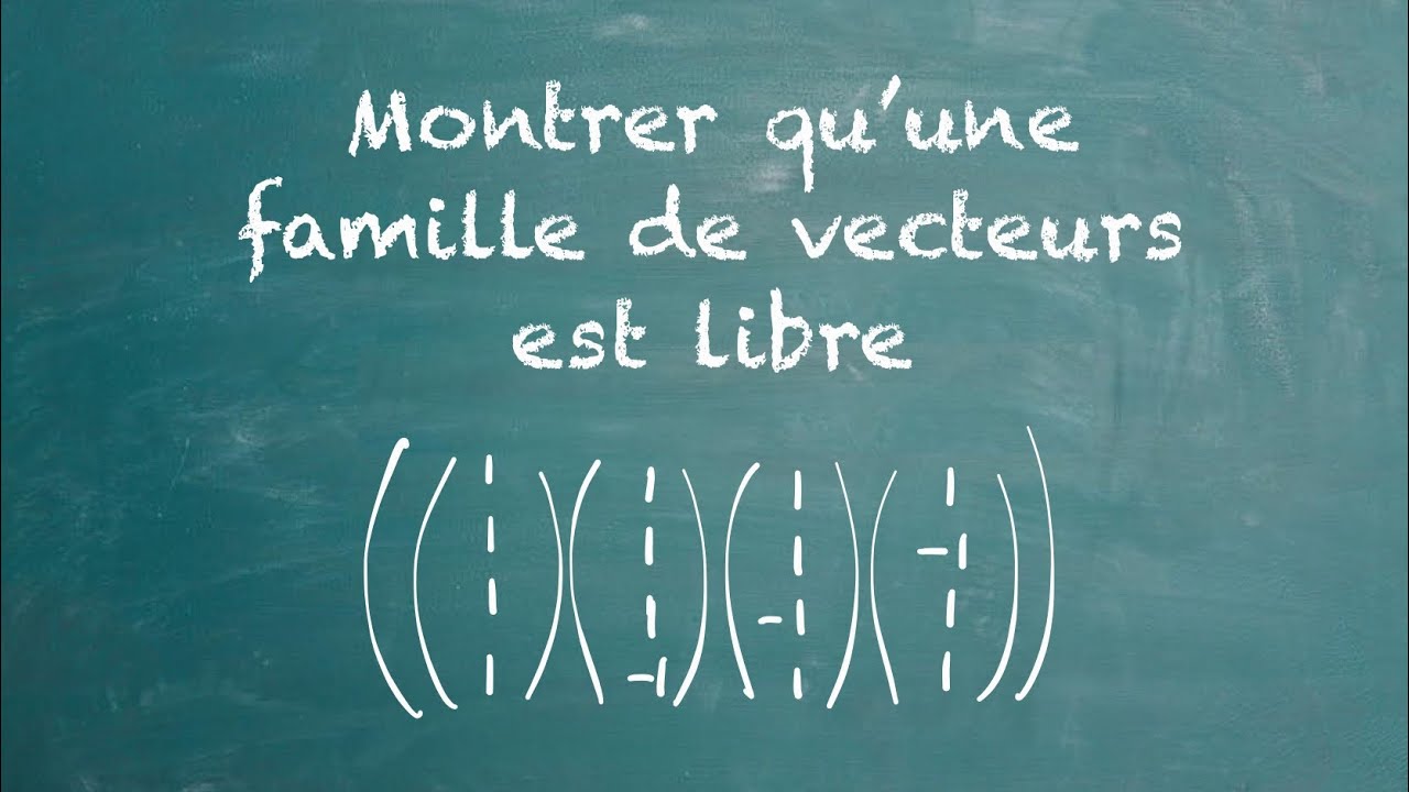 Montrer qu’une famille de vecteurs de Rˆn est libre YouTube — free download