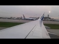Westjet Boeing 737-800 lands into Toronto from Vancouver