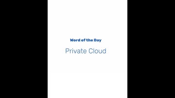 What is a Private Cloud?