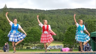 Scottish Lilt Highland Dance Compeion During The 2022 Kenmore Highland Games In Scotland