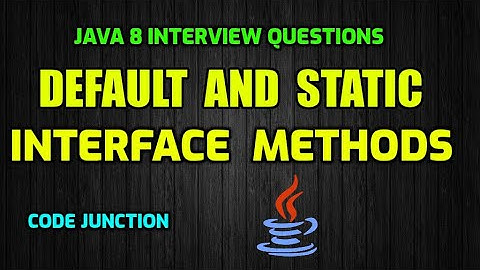 default and static method  || Java 8 Interview
