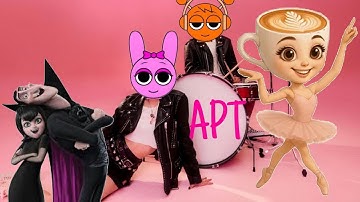 APT (Brainrot Ballerina Cappuccina & Tung Tung Sahur ROSE Bruno Mars APT
