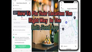 Bolt food  | how to  order and  pin your location correctly In the bolt food App in Ghana |Bolt food screenshot 2