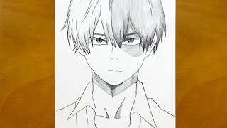 Anime Sketch How To Draw Shoto Todoroki From My Hero Academia Step-By-Step Draw Anime