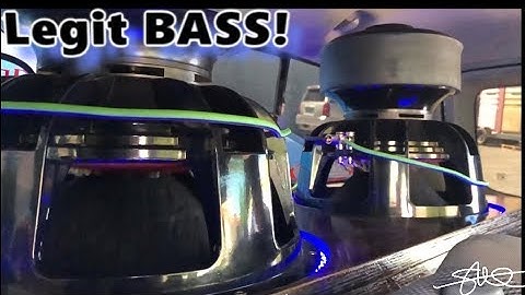 Large Inverted Subwoofers, Big box with 10" Flared Port=LEGIT BASS! Demo Whore Toyota Truck SLAMMIN!