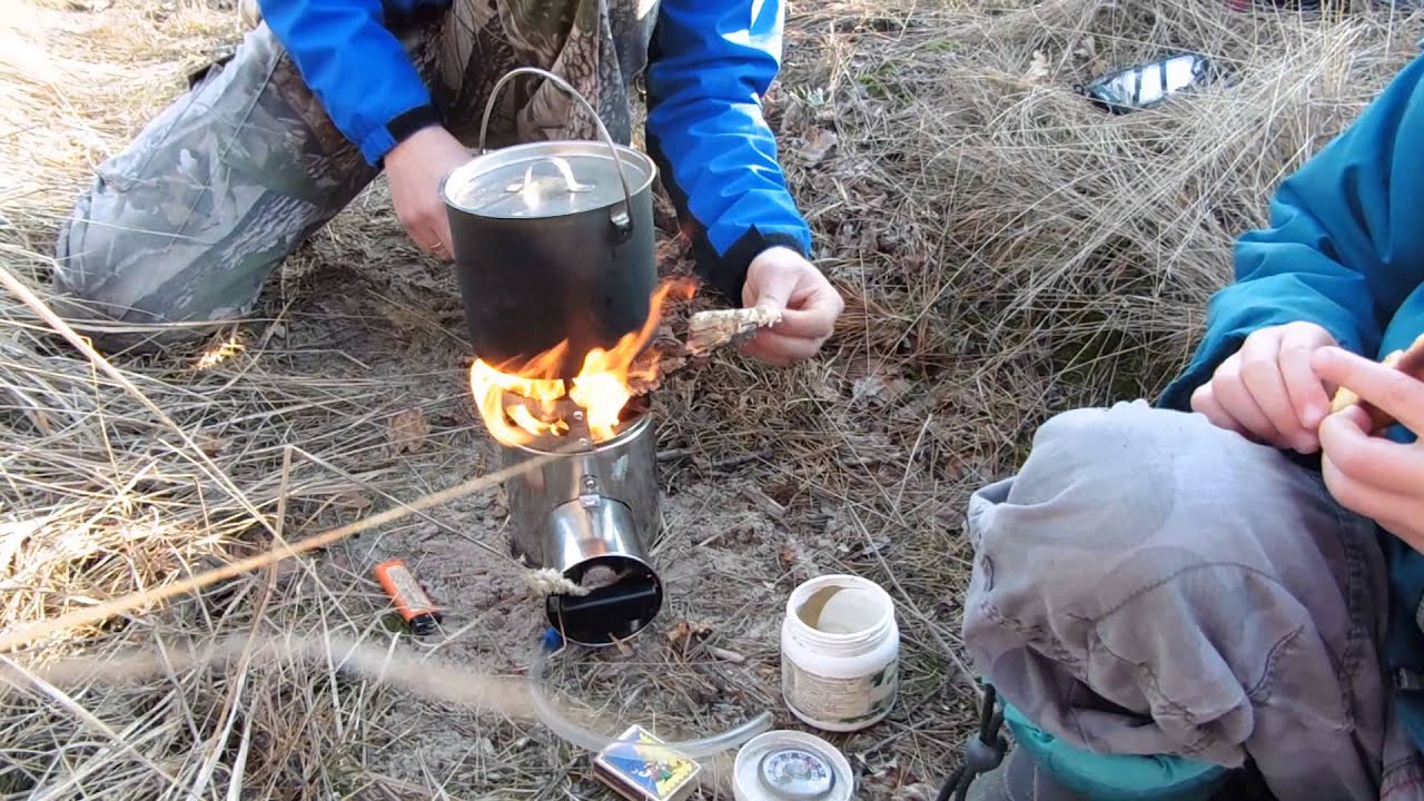 Печка в лесу