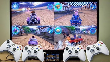 Beach Buggy Racing LG G5 HDMI out 4 Xbox 360 controllers 1080p TV multiplayer Android smartphone