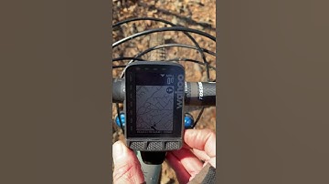 Wahoo element roam: MTB trails screen view