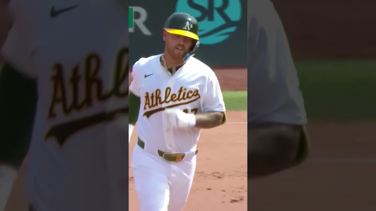 Tommy White hits his first MLB home run … And the A's dugout gives him a warm welcome 🤣