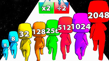 2048 Merge Run vs Level Up Runner - New Update (Freeplay Original) ASMR Gameplay, Max Level