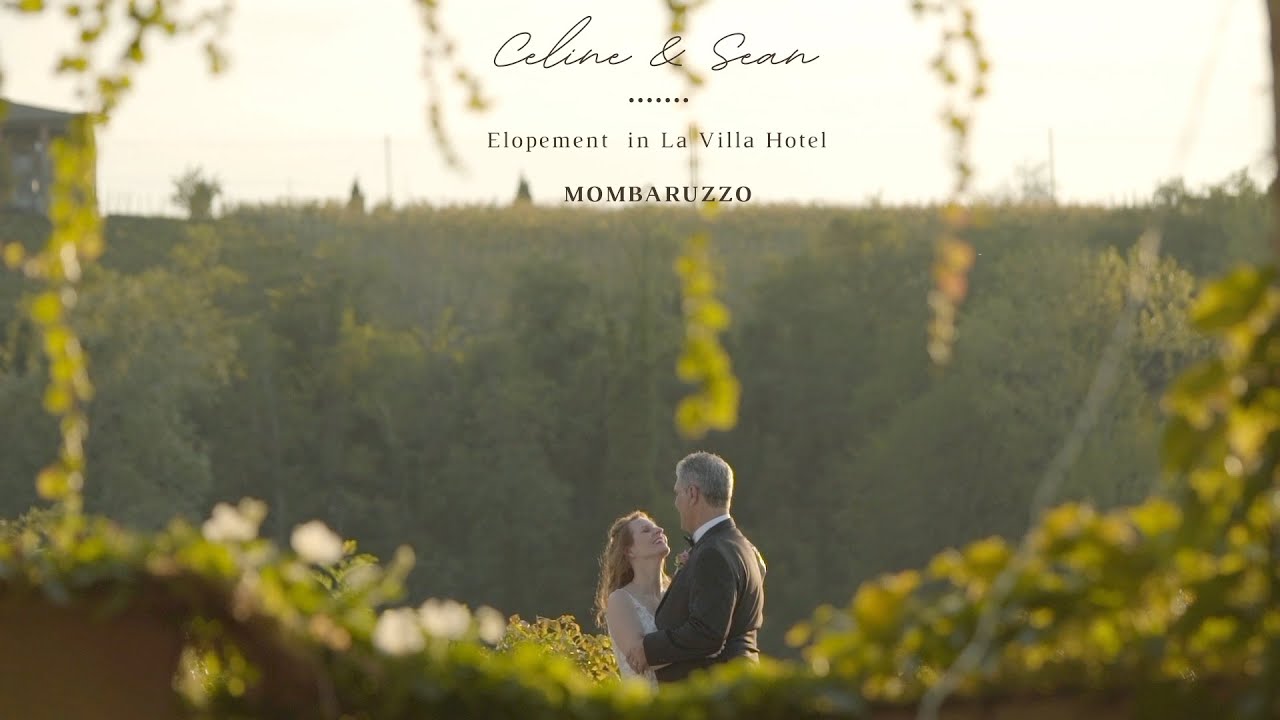 Elopement in Italy, Piedmont | video La Villa Hotel Mombaruzzo