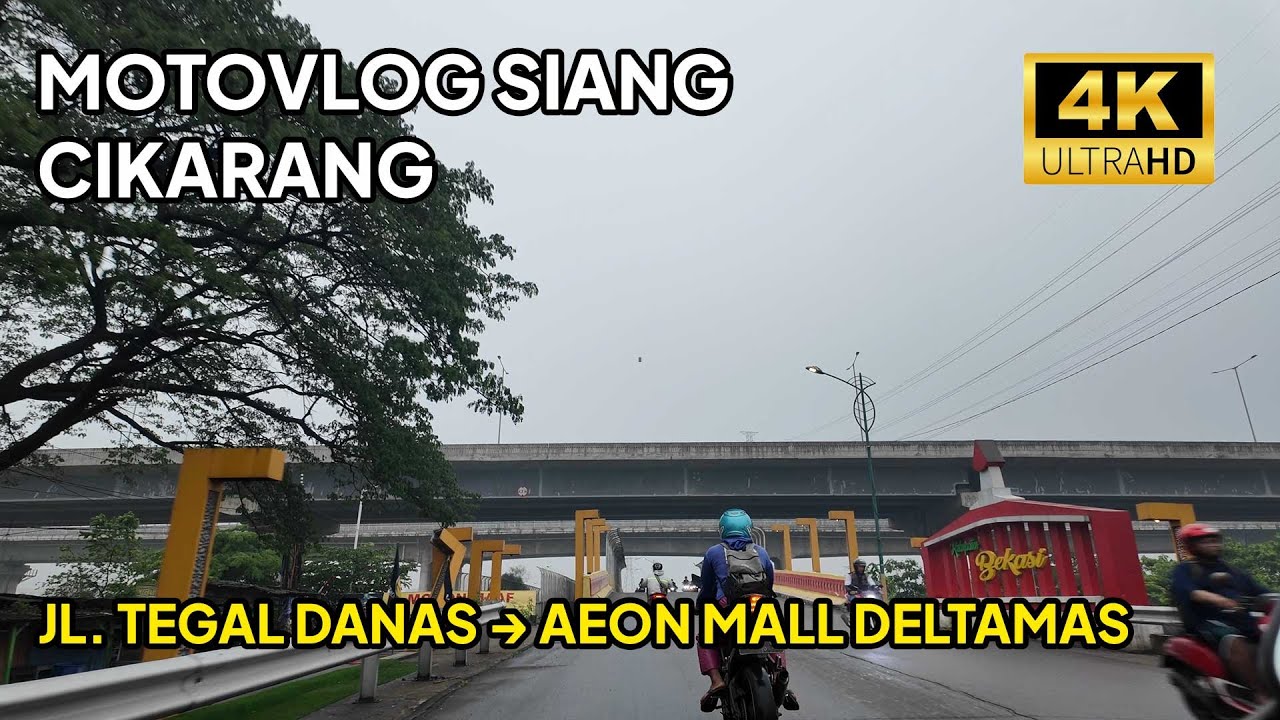 Motovlog Siang di Cikarang - Jl. Tegal Danas menuju AEON Mall Deltamas