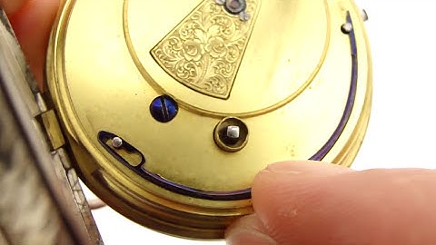 How to Open a Fusee Pocket Watch