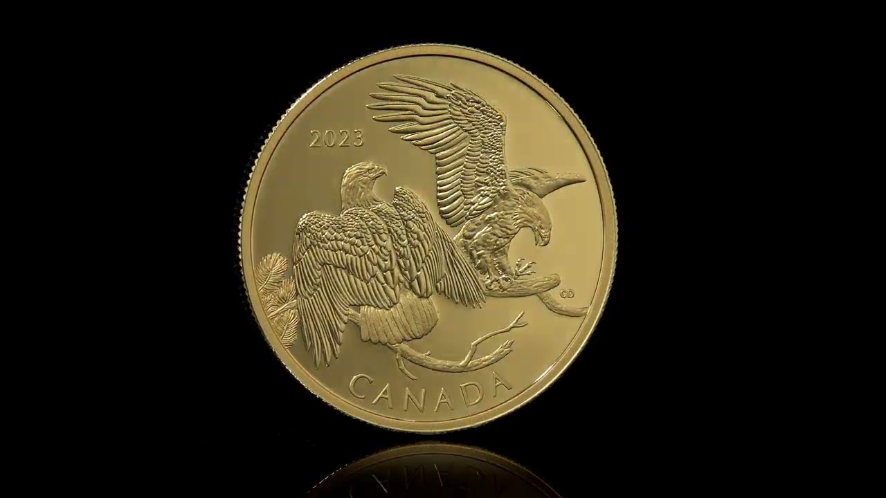 The Striking Bald Eagle - Pure Gold Coin | The Royal Canadian Mint