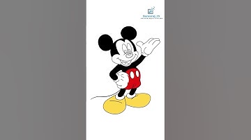 Micky Mouse Vector Art | Illustrator |  Saranraj_15 #shorts #carttonanimatedstories