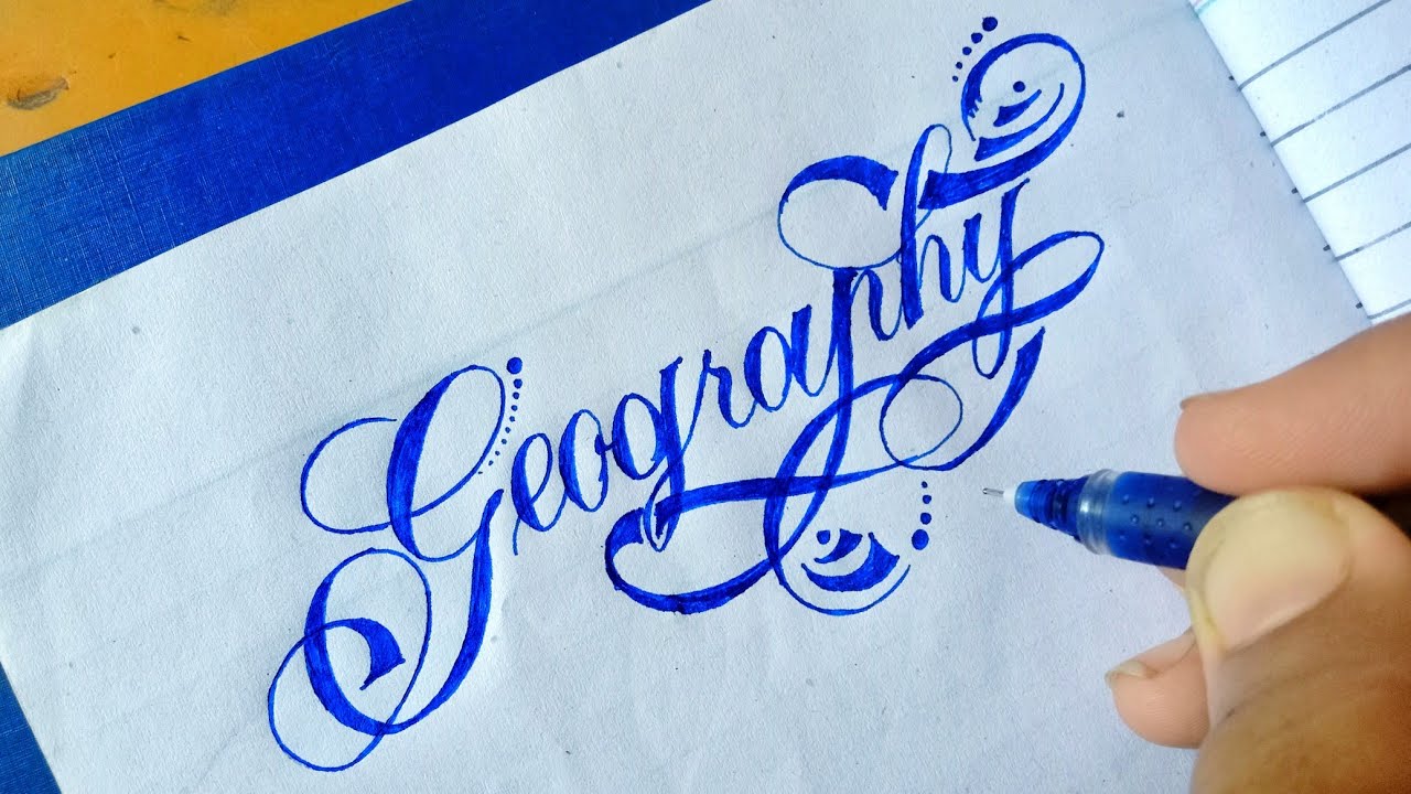 geography assignment calligraphy