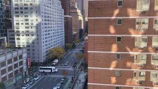Window View in Manhattan: Sunset on 8th Avenue - November 18, 2023