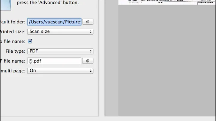 How to scan a multipage PDF document with VueScan