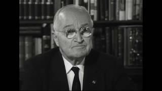 MP2002-487 Former President Truman Talks About War