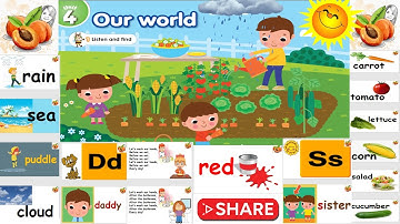 Connect plus for kg 1 Unit 4  Our world🍅🥗🌽🥕🥒 Teacher