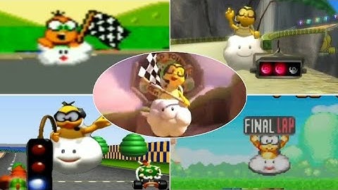 Evolution of Lakitu in Mario Kart (1992-2021)
