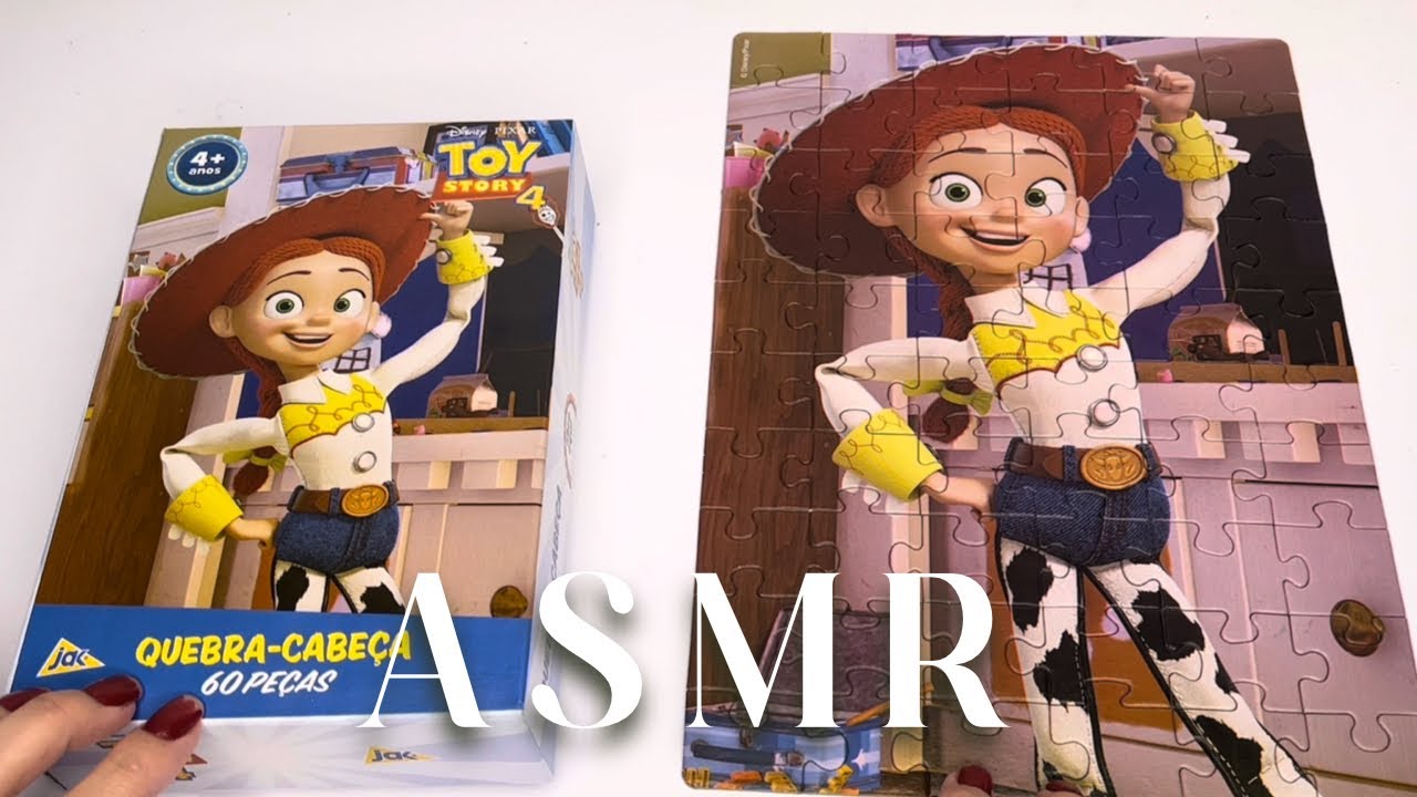 ASMR | Montando QUEBRA CABEÇA 60 peças (sons MUITO relaxantes)