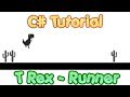 C tutorial create a t rex endless runner game in visual studio