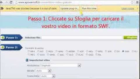 Come convertire Flash SWF in MP4 online