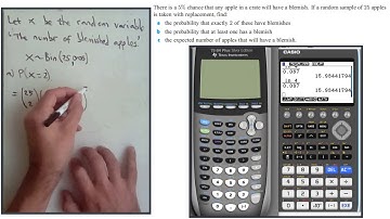 Binomial probability Casio fx-CG 50, TI-84