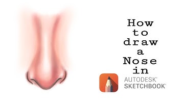 How to Draw a Nose with Pattern in Autodesk Sketchbook