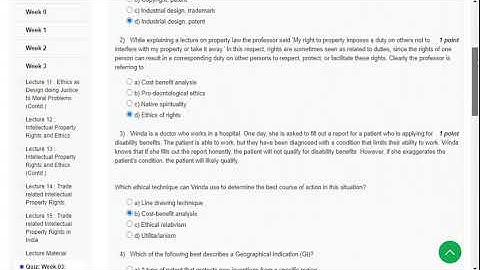 NPTEL 2024 ETHICS IN ENGINEERING PRACTICE WEEK 3 SOLUTION