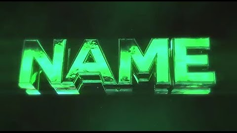 Free 3D Intro #63 | Glossy Green Sync 3D Intro Template (Full Tutorial)
