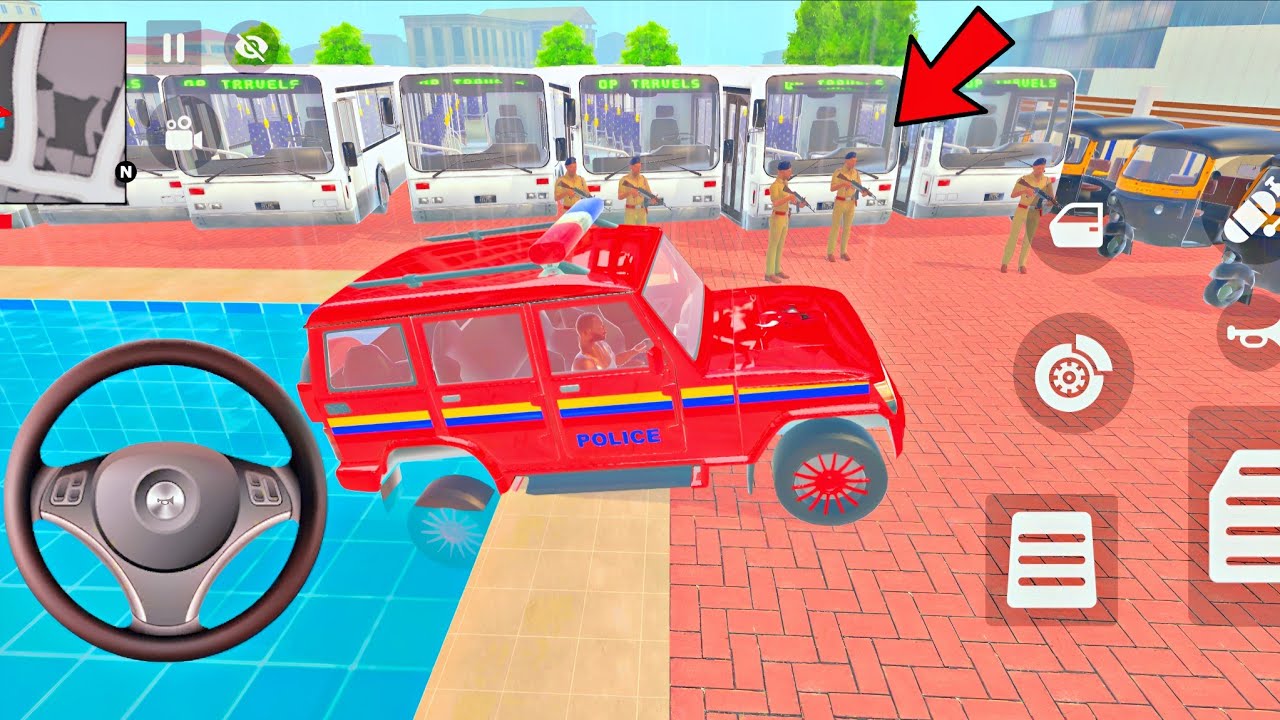 Car bike game*Franklin ordered an Indian police car and Bus or creta in the game 🎮 bike 🚳 🚨