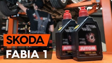 How to change transmission oil / gear oil on SKODA FABIA 1 (6Y5) [TUTORIAL AUTODOC]
