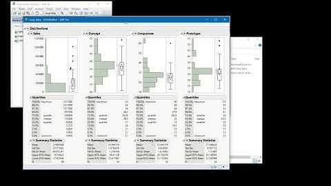 Getting histograms in JMP 15
