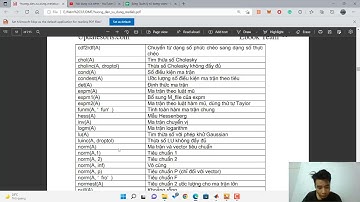 Cùng học MATLAB buổi 9 Các phép tình với mảng