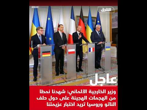 ألمانيا شهدنا نمطا من الهج ما ت الهج ينة عل ى دول حلف الناتو وروسيا تريد اخت بار عزيمتنا