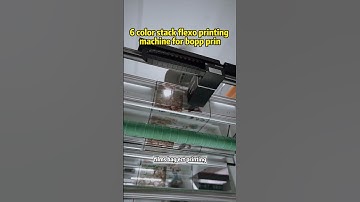 6 color stack flexo printing machine for bopp print